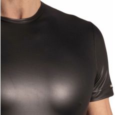 BODY ZIPPED SIMILI NOIR M2222 - MANSTORE