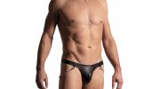 STRING CIRCUS SIMILI NOIR M2222 - MANSTORE