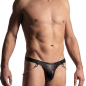 STRING CIRCUS SIMILI NOIR M2222 - MANSTORE