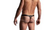 STRING CIRCUS SIMILI NOIR M2222 - MANSTORE