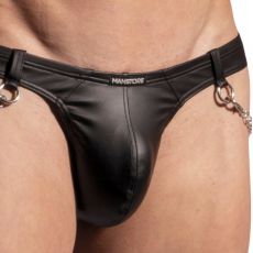 STRING CIRCUS SIMILI NOIR M2222 - MANSTORE