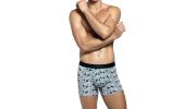 BOXER IMPRIME GEOMETRIQUE GRIS IM1221L1000 - IMPETUS