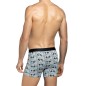BOXER IMPRIME GEOMETRIQUE GRIS IM1221L1000 - IMPETUS