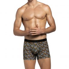 BOXER A IMPRIME MARRON ET NOIR IM1221L0700 - IMPETUS