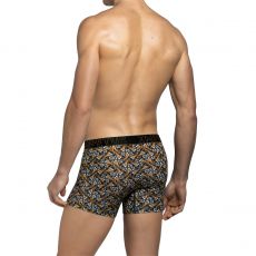 BOXER A IMPRIME MARRON ET NOIR IM1221L0700 - IMPETUS