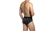 SLIP IMPRIME VERSAILLE NOIR IM1121L0300 - IMPETUS