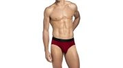 PACK DE DEUX SLIPS BORDEAU ET VERT IM1121L14P2 - IMPETUS