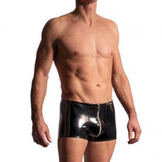 BOXER ZIPPED VINYLE NOIR M2225 - MANSTORE