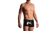 BOXER ZIPPED VINYLE NOIR M2225 - MANSTORE