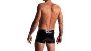 BOXER ZIPPED VINYLE NOIR M2225 - MANSTORE