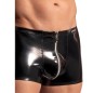 BOXER ZIPPED VINYLE NOIR M2225 - MANSTORE