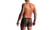 SHORT DE SPORT EN RESILLE NOIR ET ARGENT M2229 - MANSTORE