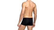 BOXER NOIR A RAYURES TRANSPARENTES - IMPETUS