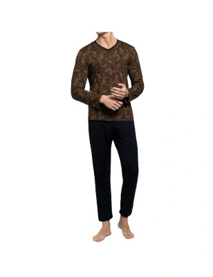 PYJAMA NOIR A MOTIF 1552K9000 - IMPETUS