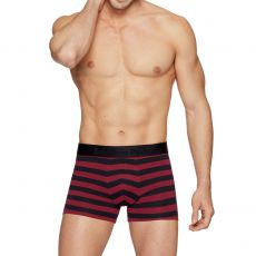 BOXER A RAYURES BORDEAUX ET NOIR - E201E41 - EDEN PARK