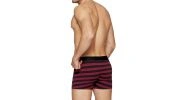 BOXER A RAYURES BORDEAUX ET NOIR - E201E41 - EDEN PARK