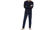 PYJAMA LONG MARINE IMPRIME - 1551G9600 - EDEN PARK 