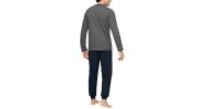 PYJAMA LONG MARINE ET GRIS - 1551G9100 - EDEN PARK