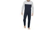 PYJAMA LONG MARINE ET GRIS - 1551G8800 - EDEN PARK 