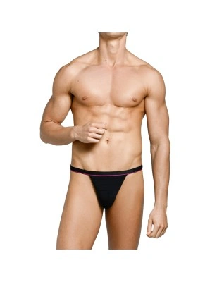 STRING NOIR A RAYURES TRANSPARENTES 1141J9100 - IMPETUS