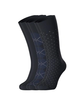 PACK DE 3 PAIRES DE CHAUSSETTES MARINE/NOIR/BEIGE - IM1733059P3 - IMPETUS