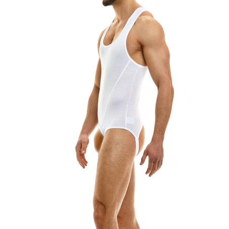 BODY SINGLET JOCK STRAP GLORY BLANC 01381  - MODUS VIVENDI
