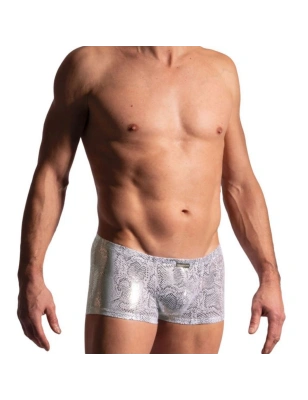 BOXER MICROPANTS MOTIF CROCODILE ARGENT M2227- MANSTORE