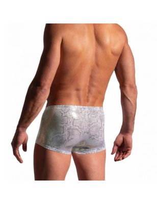 BOXER MICROPANTS MOTIF CROCODILE ARGENT M2227- MANSTORE