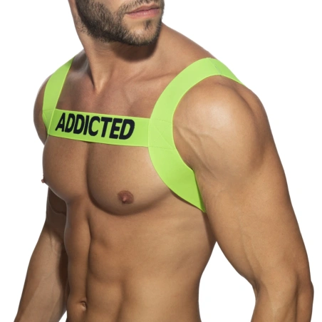 HARNESS ADDICTED VERT FLUO AD1127 - ADDICTED