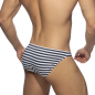 SLIP BIKINI À RAYURES BLEU MARINE ET BLANC AD1071 - ADDICTED