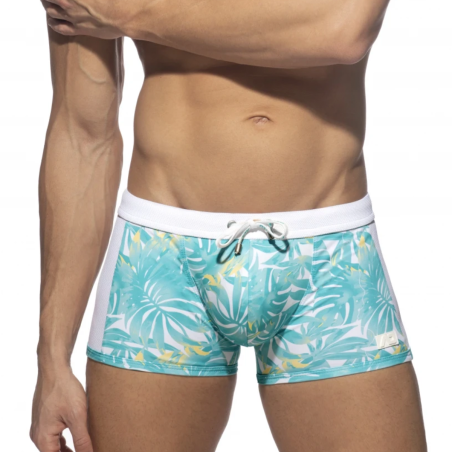 BOXER DE BAIN PACK UP CARAÏBES TURQUOISE ADS296 - ADDICTED