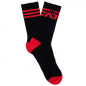 CHAUSSETTES BTTM ROUGE ET NOIR ADF147 - ADDICTED FETISH