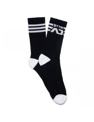 CHAUSSETTES BTTM NOIR ET BLANC ADF147 - ADDICTED FETISH