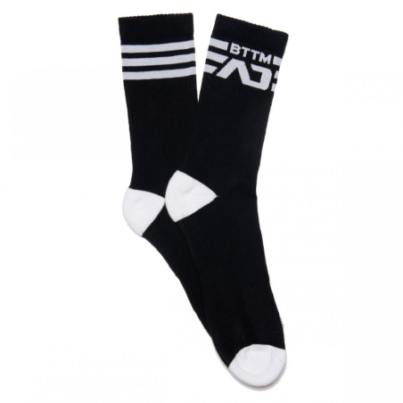 CHAUSSETTES BTTM NOIR ET BLANC ADF147 - ADDICTED FETISH