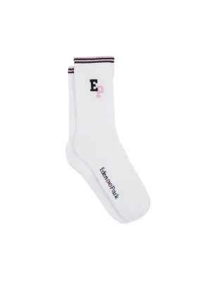 PAIRE DE CHAUSSETTES A LETTRAGE BLANCHE EP1733A0700 - EDEN PARK
