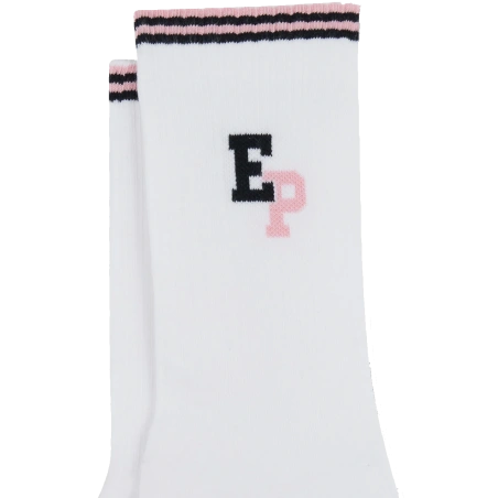 PAIRE DE CHAUSSETTES A LETTRAGE BLANCHE EP1733A0700 - EDEN PARK