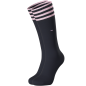 PAIRE DE CHAUSSETTES UNIS A FINITION RAYURES NOIRES EP1733A0100 - EDEN PARK