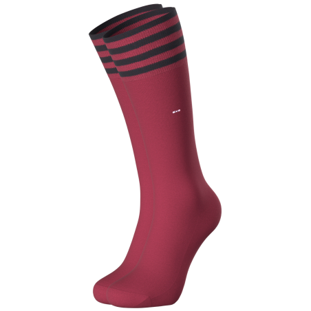 PAIRE DE CHAUSSETTES UNIS A FINITION RAYURES BORDEAUX EP1733A0100 - EDEN PARK