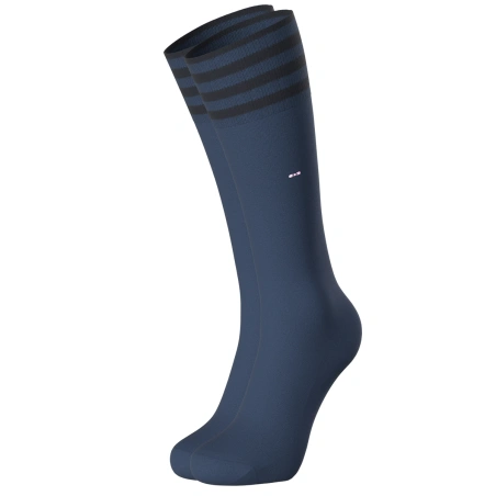 PAIRE DE CHAUSSETTES UNIS A FINITION RAYURES BLEU MARINE EP1733A0100 - EDEN PARK