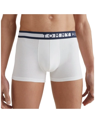 PACK DE 3 BOXERS EN COTON COURTS BLANC/NOIR/GRIS UM0UM01234 - TOMMY HILFIGER