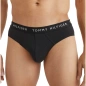 PACK DE 3 SLIPS EN COTON BLANC/GRIS/NOIR UM0UM02206 - TOMMY HILFIGER