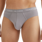 PACK DE 3 SLIPS EN COTON BLANC/GRIS/NOIR UM0UM02206 - TOMMY HILFIGER