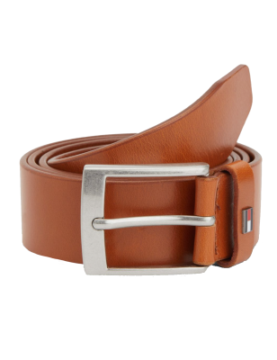 CEINTURE ADAN EN CUIR COGNAC AM0AM10335 - TOMMY HILFIGER