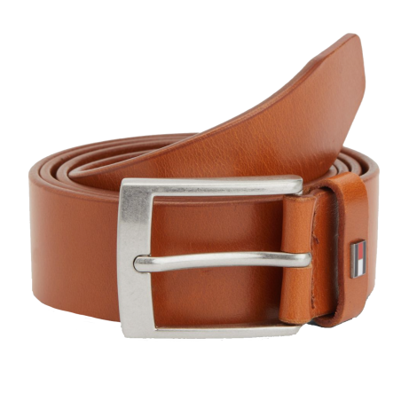 CEINTURE ADAN EN CUIR COGNAC AM0AM10335 - TOMMY HILFIGER