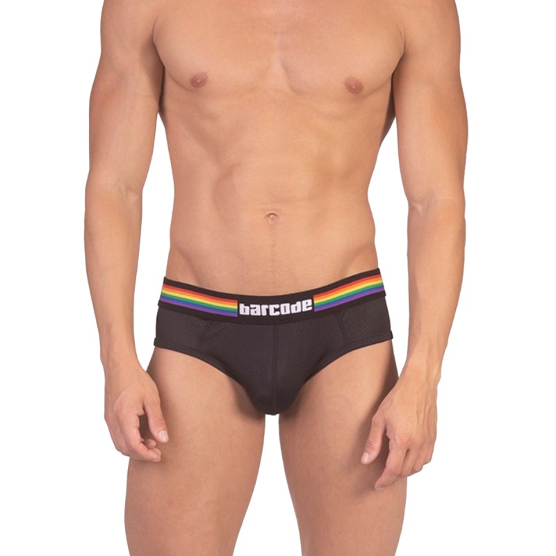 SLIP BOTTOMLESS MESH PRIDE NOIR 91924 - BARCODE