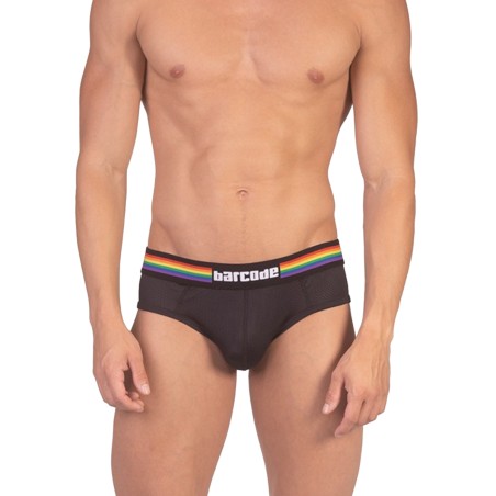 SLIP BOTTOMLESS MESH PRIDE NOIR 91924 - BARCODE
