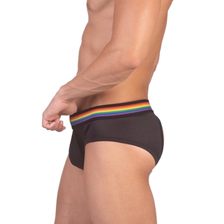 SLIP BOTTOMLESS MESH PRIDE NOIR 91924 - BARCODE