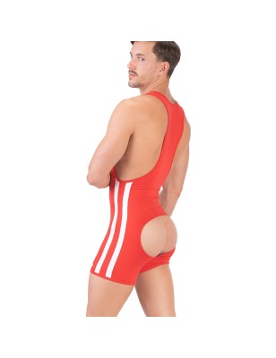 BODY SINGLET SHORT DASTIN ROUGE ET BLANC 91969 - BARCODE BERLIN