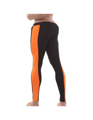 LEGGING ONNIKO NOIR ET ORANGE FLUO 91985 - BARCODE BERLIN