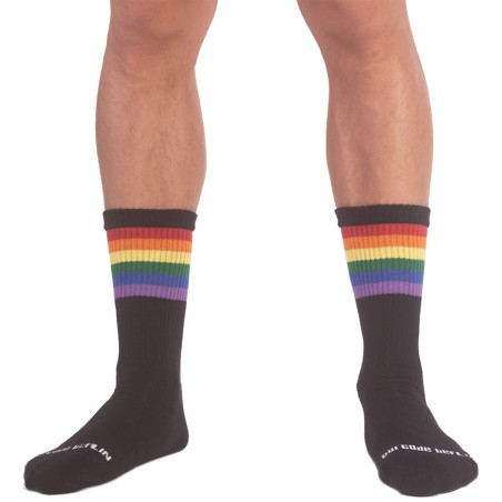 PAIRE DE CHAUSSETTES PRIDE NOIR 91742 - BARCODE BERLIN